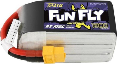 Bateri LiPo Tattu Funfly, 1300mAh, 22.2V 100C 6S, lidhës XT60