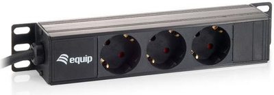 Shirit furnizimi Equip 3 Outlet German PDU, 10", 1.5m, gri
