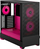 Kasë Pop Air RGB TG (FD-C-POR1A-03), e zezë/rozë