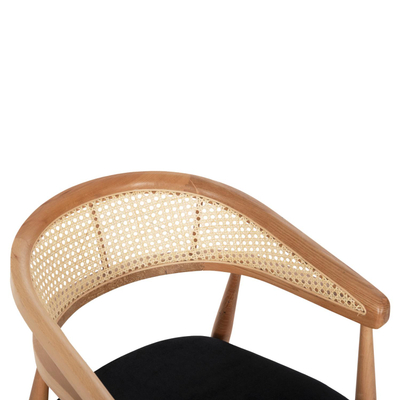 Karrige ngrënieje Komodus 55×49×80 Hcm (HM18012.02), zezë