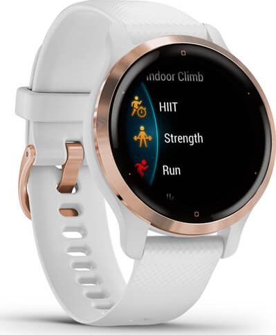 Smartwatch Garmin Venu 2S, GPS, Wi‑Fi, i bardhë Rose Gold
