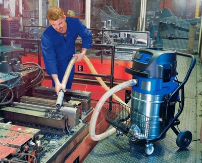 Fshesë industriale Nilfisk Attix 965-21 SD XC, 1500W, 50L, inox blu