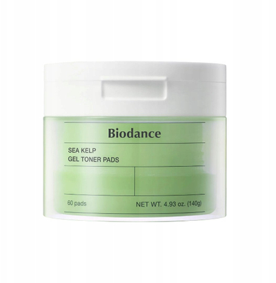 Disqe tonifikuese Biodance Sea Kelp Gel Toner Pad, me ekstrakt algash, 60 copë