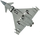 Set modeli plastik Airfix Eurofighter Typhoon FGR.4, Starter Set, shkalla 1:72, gri