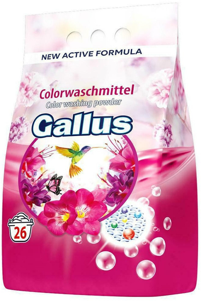 Прашок за перење Gallus Color, 1.7kg, свеж мирис