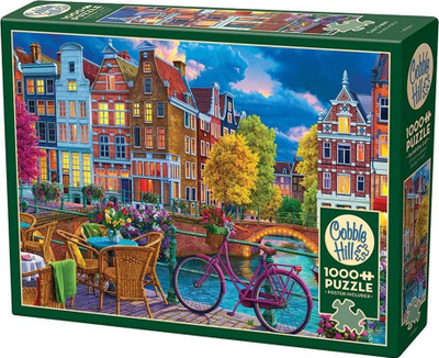 Puzzle Cobble Hill Cozy Street, 1000 copa, 26.6 x 19.2", shumëngjyrësh