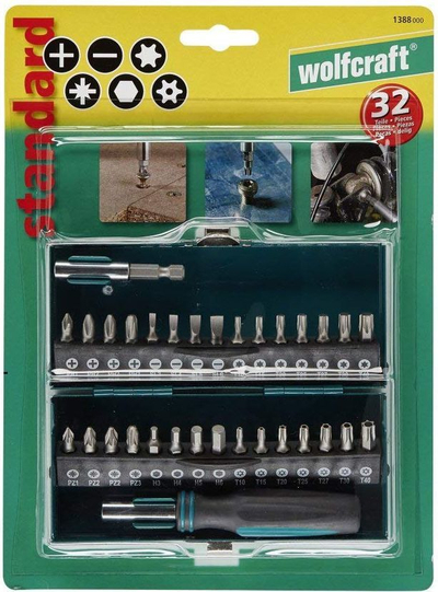 Set me maja për kaçavida Wolfcraft Standard (1,388,000), 32 copa