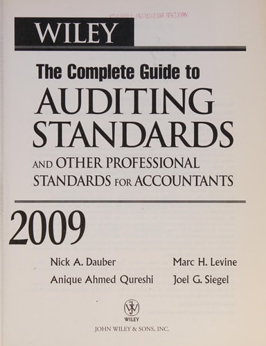 The Complete Guide To Auditing Standarts - Nick Dauber