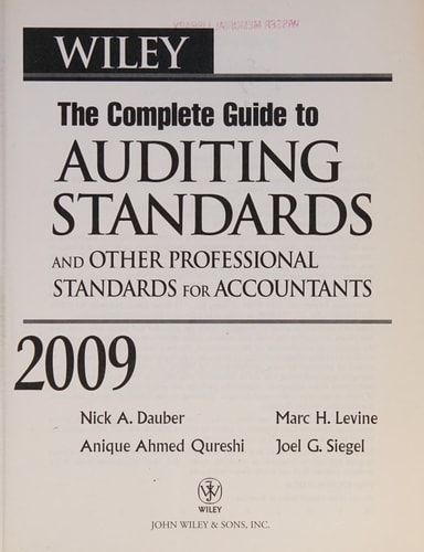The Complete Guide To Auditing Standarts - Nick Dauber