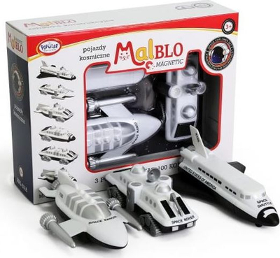Mjete hapësinore magnetike Malblo, 9 elementë, +3 vjeç