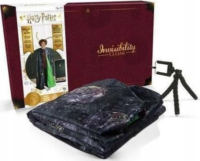 Mantel lodër Harry Potter Invisibility Cloak, efekt zhdukjeje, për foto edhe video, jeshile me të zezë
