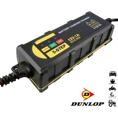 Karikues baterie Dunlop 92430, 6V 12V, 1A, i zi