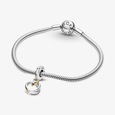 Aksesor për byzylyk Pandora Wedding Rings 799319C01, i argjendtë