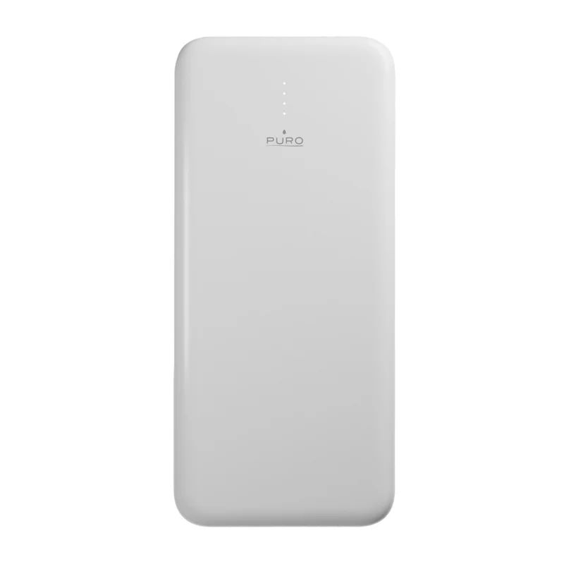 Karikues portativ Puro Power Bank 10000mAh, 3 dalje USB USB C, i bardhë