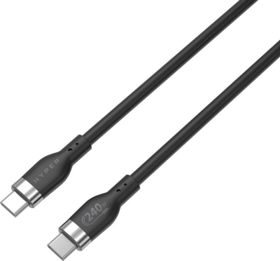 Kabllo karikimi HYPER HyperJuice, USB C në USB C, 240W, 1m, i zi