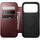 Kapak folio Nomad Modern Leather, për iPhone 17 Pro, lëkurë Horween, kompatibil me MagSafe, burgundy
