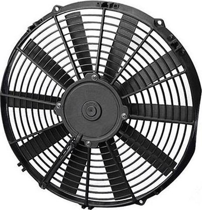 Ventilator ftohës SPAL 330mm, thithës, i zi