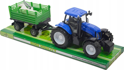 Lodër traktor Teka me rimorkio, i vogël, jeshil