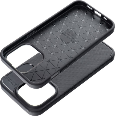 Këllëf telefoni OEM Carbon Premium për iPhone 15 Pro, karbon, i zi