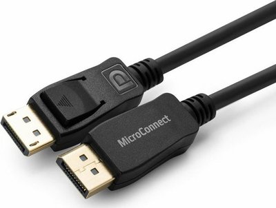 Kабел DisplayPort MicroConnect 1.2, 3m, 4K, црн