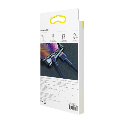 Kabllo Baseus Cafule Lightning 1.5A 2m (Ari + Blu e errët)