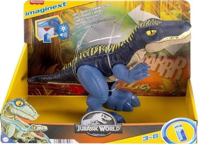 Играчка диносаурус Фишер Прајс Имагинекст Џурасик Ворлд Growl &amp; Glow Baryonyx, со светла, со звуци