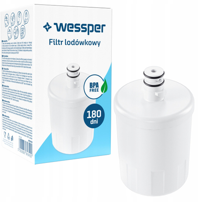 Filtër uji për frigorifer Wessper WES409, për LG dhe Kenmore, i bardhë