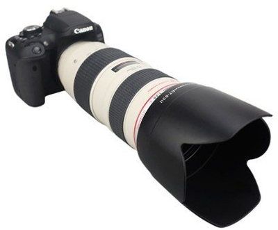 Parasol lente JJC LH-83II, në vend të Canon ET-83 II, ngjyrë e zezë