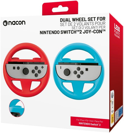 Aксесоари волани BigBen за Switch 2, сет 2 парчиња, сина и црвена