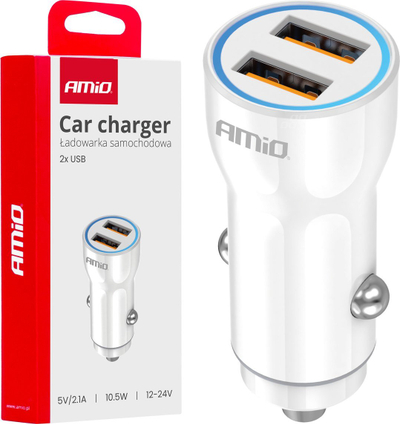 Karikues makine AMiO 03879, 2x USB, 2.1A, i zi