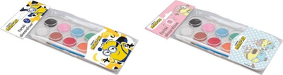 Водени бои Beniamin Minions, сет акварел 12 бои, со четка
