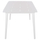 Tavolinë katrore alumini Jerom 180x90x74Hcm (HM6058.01), bardhë
