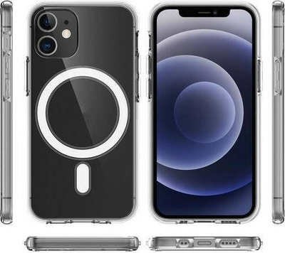 Kllëf telefoni Mercury MagSafe për iPhone 12 Mini 5.4", TPU, transparent