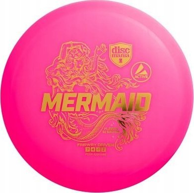 Disk golfi Discmania Active Mermaid, fairway driver, plastikë Active, rozë