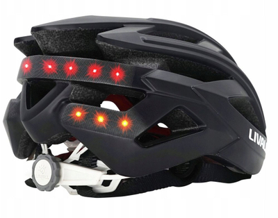 Каска за велосипед Livall BH60SE Neo V2, Bluetooth, LED светло, 55-61 cm, црна