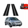 Folie karboni për shtylla dyersh GrizzGlass BodyShield, Volkswagen Golf Plus 5D 2004-2008, set 4 copë, e zezë karbon