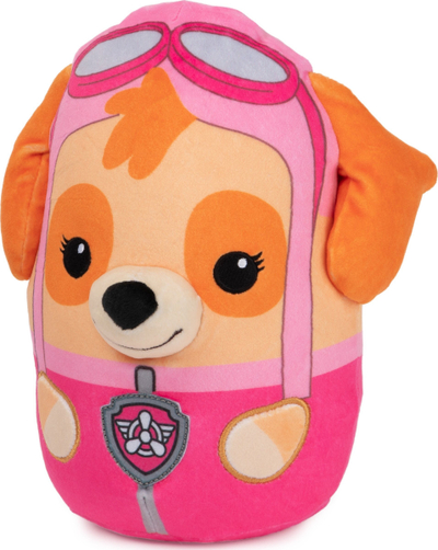 Lodër pelushi GUND PAW Patrol Squishy Skye, 20 cm, rozë portokalli