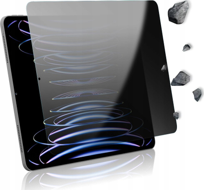 Xham mbrojtës privatësie GrizzGlass SecretGlass Easy për iPad Pro 12.9\" 5th, i tejdukshëm