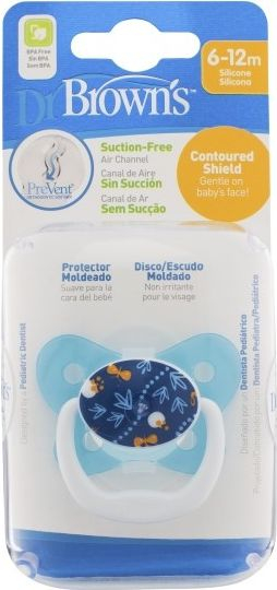 Смирувач Dr Browns Prevent Butterfly Level 2, ортодонтски, 6m+, многуобоен