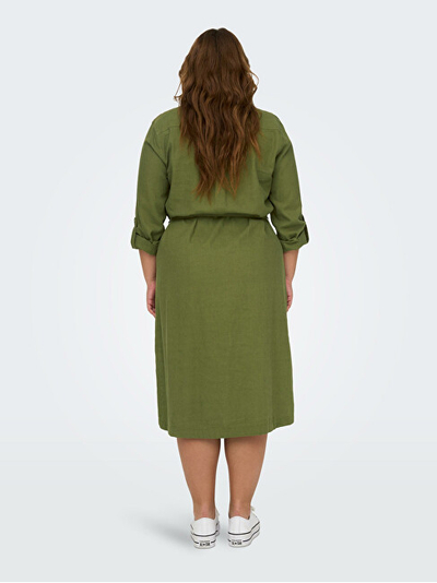 Fustan Only Carmakoma CARCARO Relaxed Fit, i gjelbёr