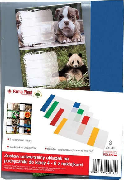 Set mbështjellësesh Panta Plast, PVC, për klasa 4–6, me ngjyra nga të gjitha llojet