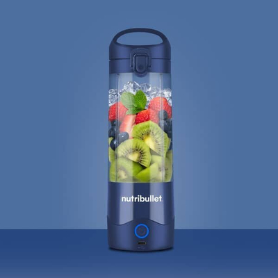 Blender Nutribullet Portable NBP003NBL, 475ml, me bateri USB C, blu