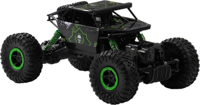 Makinë lodër me pult No Name Auto RC, shkallë 1:18, 2.4 GHz, jeshile me të zezë