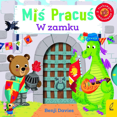 Libër fëmijësh Wilga Miś Pracuś W zamku, interaktiv me pjesë lëvizëse, me ilustrime shumëngjyrëshe