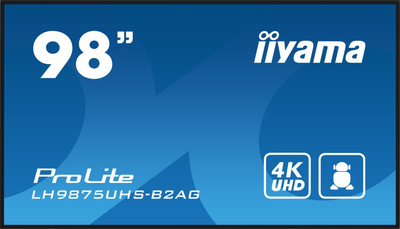 Ekran signage Iiyama LH9875UHS-B2AG, 98\", 4K UHD, 500 cd/m², Wi-Fi, Android 11, i zi