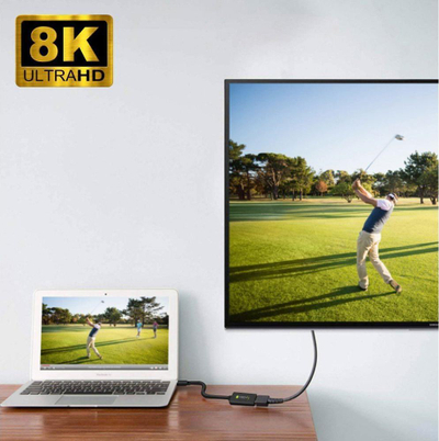 Adapter Mini DisplayPort në HDMI iBOX IADAP MDP HDMIF8K, 8K 30Hz, i bardhë