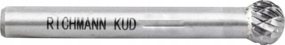 Freza sferike për hekur Richmann Exclusive KUD D1009, kokë 10 mm, bisht 6 mm, gri