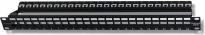 Panel patch Intellinet 24 porta, 1U, 19", me organizues kabllosh, i zi