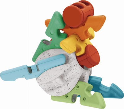 Lodër edukative Chicco 2n1 Transform a Ball ECO Plus, sorter formash, puzzle për tu grumbullu, shumëngjyrëshe