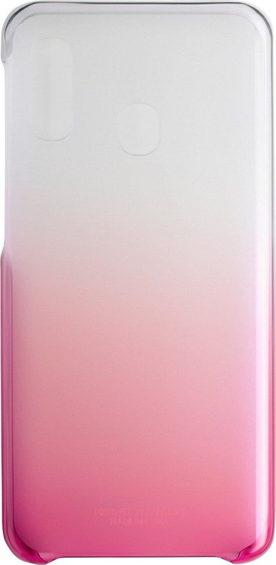 Kapak telefoni Samsung Gradation Cover EF-AA202, Galaxy A20e, plastik, rozë